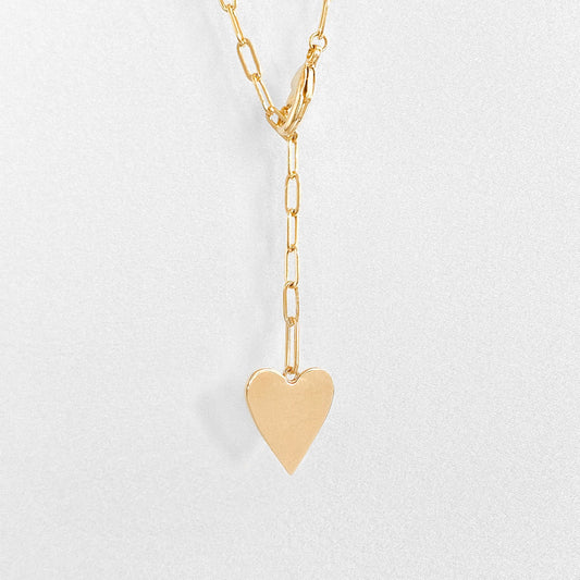 Amaya Heart Lariat Necklace